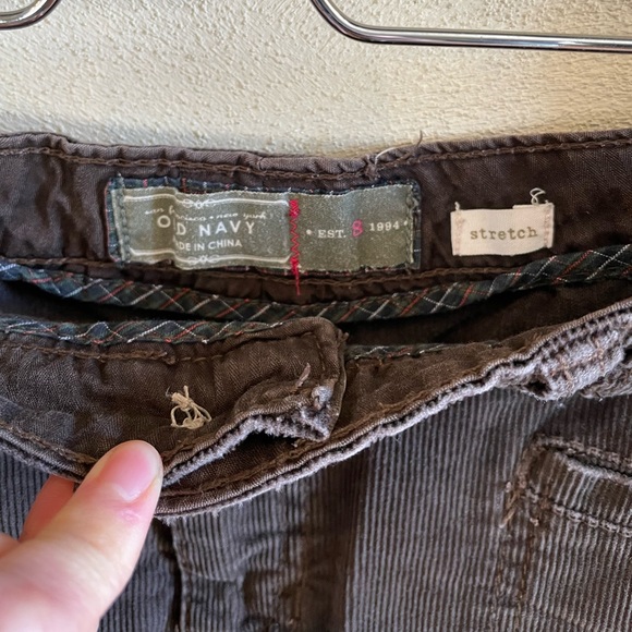 Old Navy Vintage Dark Brown Corduroy Low Rise Y2K Pencil Skirt 8 - Picture 5 of 5